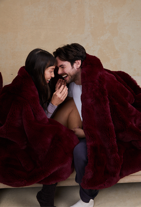 Burgundy Beau / Large 60" x 80"