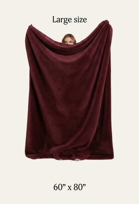 Burgundy Beau / Large 60" x 80"