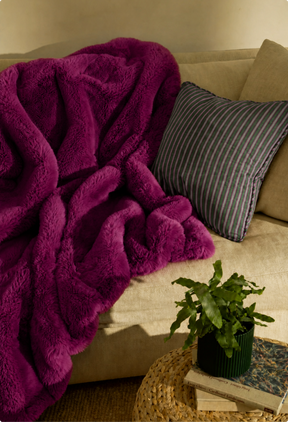Magenta Minky / Large 60" x 80"