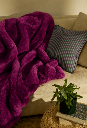 Magenta Minky / Large 60" x 80"