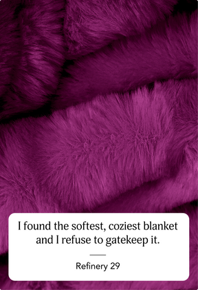 Magenta Minky / Large 60" x 80"