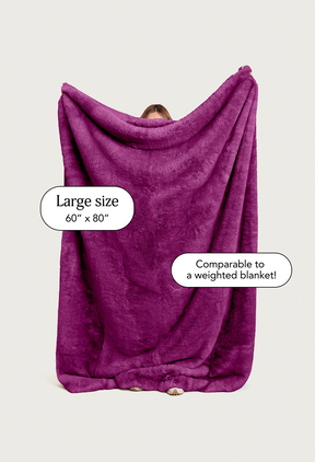 Magenta Minky / Large 60" x 80"