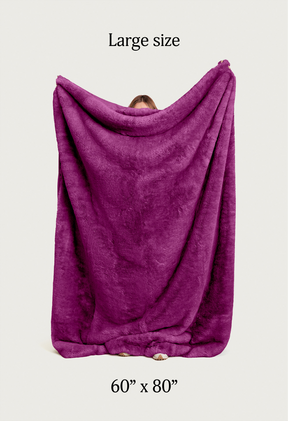 Magenta Minky / Large 60" x 80"
